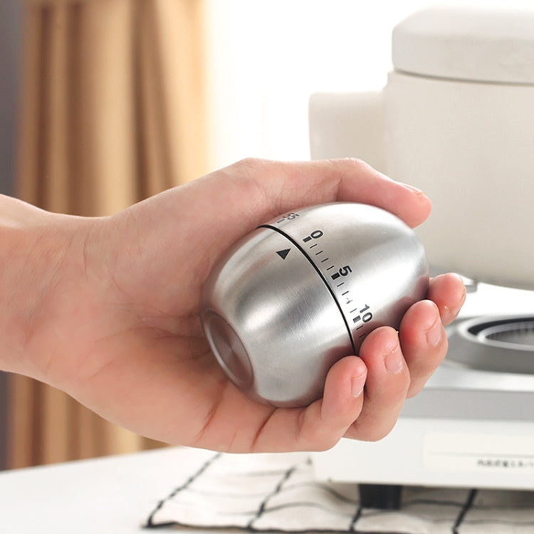 Mechanical Egg Kitchen Cooking Timer Alarm 60 Minutes Stainless Steel Kitchen Tools by bashfashion