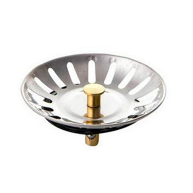 2 PCS Stopper Spin Lock Sink Drain Strainer, Material:Stainless Steel by bashfashion