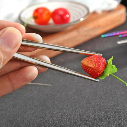 3 in 1 Spoon Chopsticks Fork Cutlery Set Three-piece Creative Work Students Portable Tableware(Two-piece wooden spoon chopsticks) by bashfashion