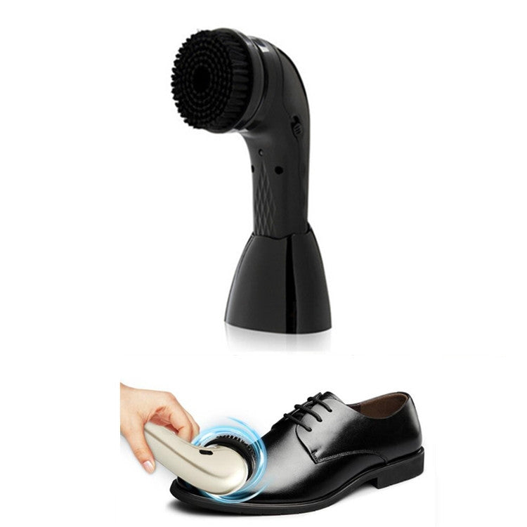 USB Rechargeable Electric Shoe Shine Multifunctional Handheld Leather Shoe Washer Care Shine(Black) by bashfashion