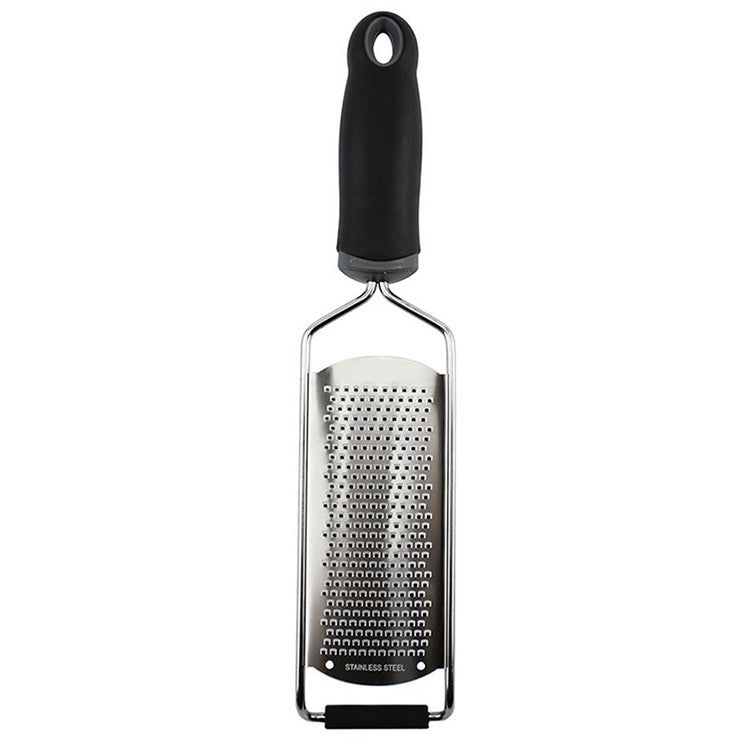 Cheese Grater Stainless Steel Blade Cheese Slicer Lemon Grater Chocolate Scraping Planer with Protective Cover(Black) by bashfashion