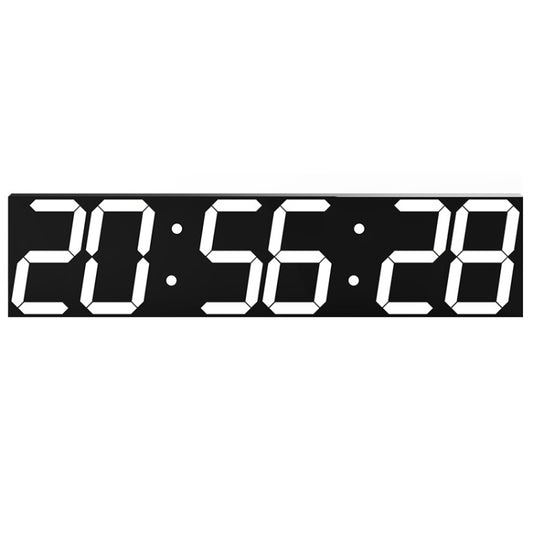 Creative LED Digital Wall Clock Multi-function WIFI Clock, Style:6 Bit Sealed Box WIFI(White) by bashfashion