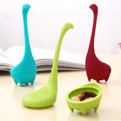 Food Grade PP Cooking Dinosaur Infuser Loch Ness Monster Shape Heat Resistance Total Tea Strainers Teaware Coffee Tools(Blue) by bashfashion