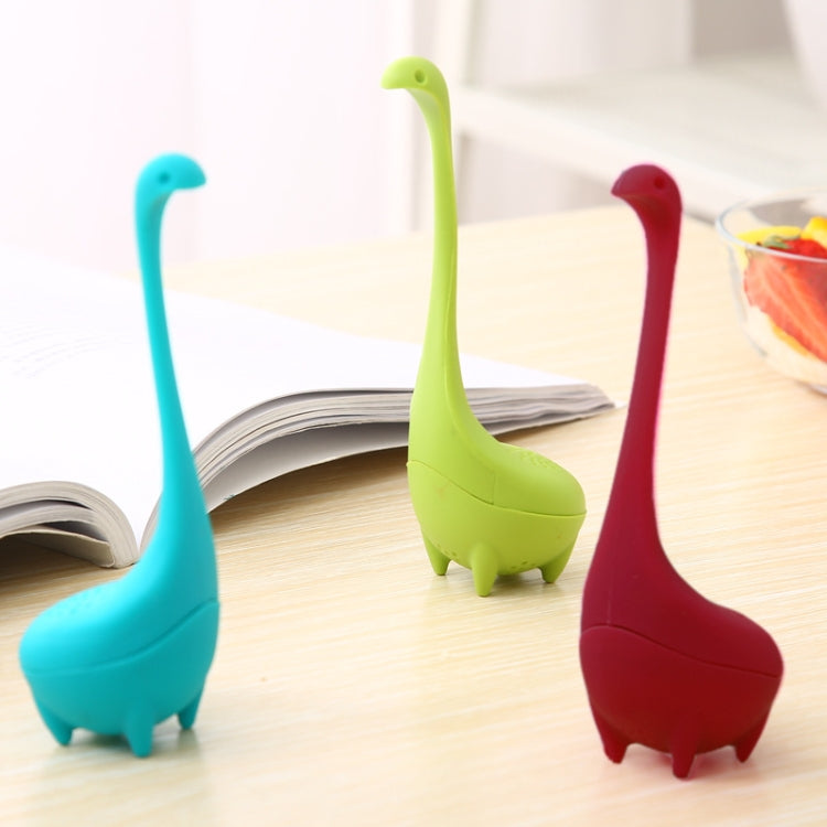 Food Grade PP Cooking Dinosaur Infuser Loch Ness Monster Shape Heat Resistance Total Tea Strainers Teaware Coffee Tools(Green) by bashfashion