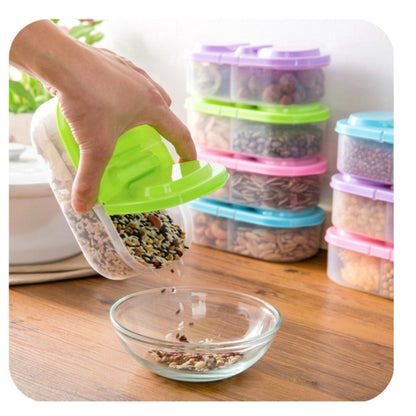 Lunch Box Food Container Plastic Portable Camping Picnic Folding Fruit Container Fridge Microwave Storage Box(Blue) by bashfashion