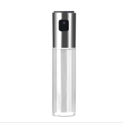 Plastic Glass Olive Pump Spray Bottle Oil Sauce Vinegar Bottle Oil Dispenser(Silver) by bashfashion
