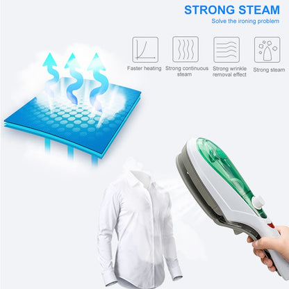 Handheld Garment Steamer Brush Portable Clothes Steam Iron, AU Plug 220V(Green) by bashfashion