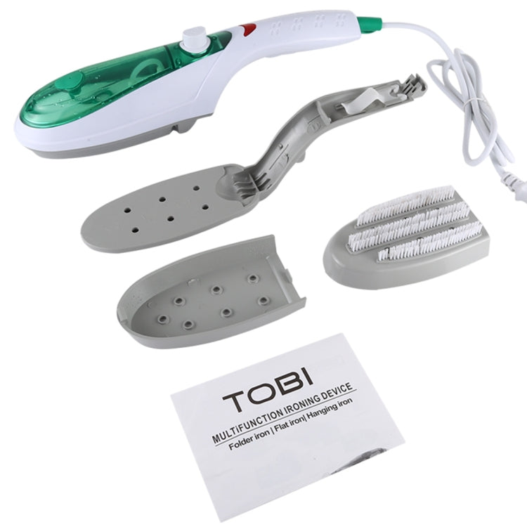 Handheld Garment Steamer Brush Portable Clothes Steam Iron, UK Plug 220V(Green) by bashfashion