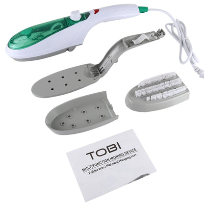 Handheld Garment Steamer Brush Portable Clothes Steam Iron, UK Plug 220V(Green) by bashfashion