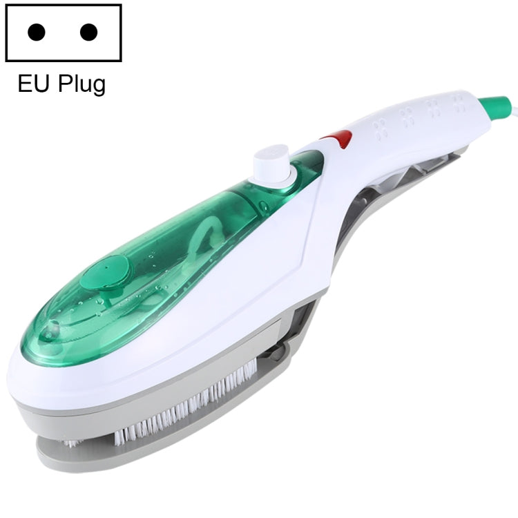 Handheld Garment Steamer Brush Portable Clothes Steam Iron, EU Plug 220V(Green) by bashfashion