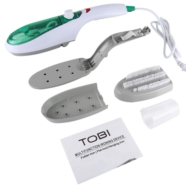 Handheld Garment Steamer Brush Portable Clothes Steam Iron, EU Plug 220V(Green) by bashfashion
