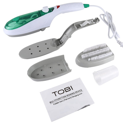 Handheld Garment Steamer Brush Portable Clothes Steam Iron, EU Plug 220V(Green) by bashfashion