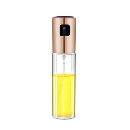 Kitchen Glass Olive Oil Spray Bottle Vinegar Oil Sprayer Seasoning Bottle(Rose gold) by bashfashion