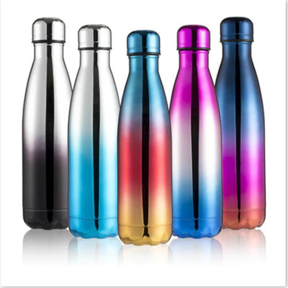 Thermal Cup Vacuum Flask Heat Water Bottle Portable Stainless Steel Sports Kettle, Capacity:500ml(Magic Purple) by bashfashion