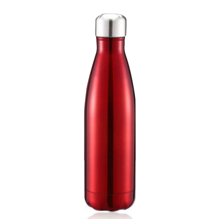 Thermal Cup Vacuum Flask Heat Water Bottle Portable Stainless Steel Sports Kettle, Capacity:500ml(Red) by bashfashion