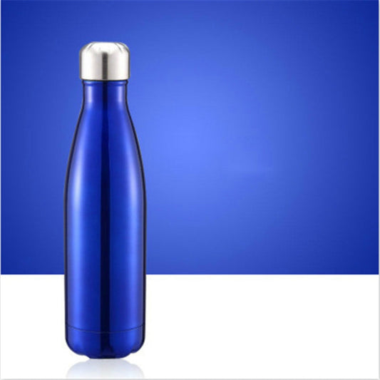 Thermal Cup Vacuum Flask Heat Water Bottle Portable Stainless Steel Sports Kettle, Capacity:500ml(Ocean Blue) by bashfashion