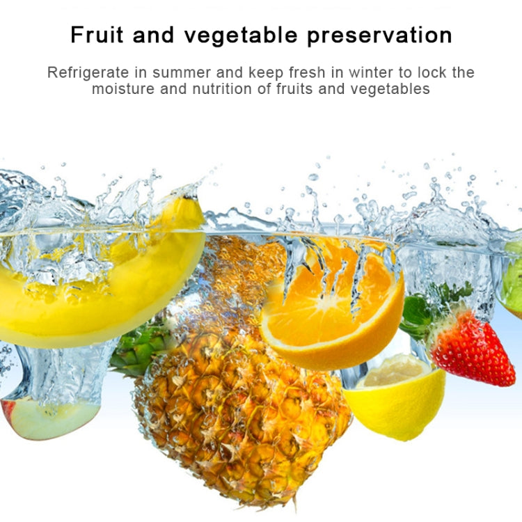 10L Mini Refrigerator Car Home Dual-use Small Dormitory Refrigerator, CN Plug(White Blue) by bashfashion