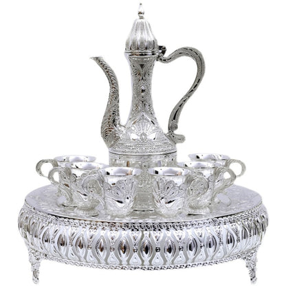 Wine Glass Set Creative Home European-style Wine Set Metal Hip Flask Wine Separator(Silver) by bashfashion