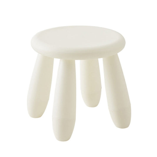 Colorful Children Stool Chair Baby Stool Plastic Kindergarten Stool(White) by bashfashion