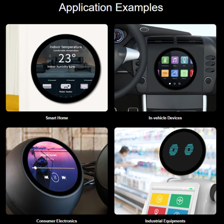 Waveshare 1080x1080 IPS Optically Bonded 5-Inch HDMI Circular 10-Point Touch Screen(24369) by WAVESHARE