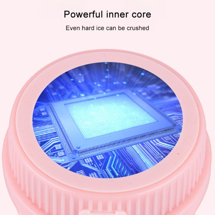 Portable USB Rechargeable Mini Household Electric Fruit Juicer(Pink) by bashfashion