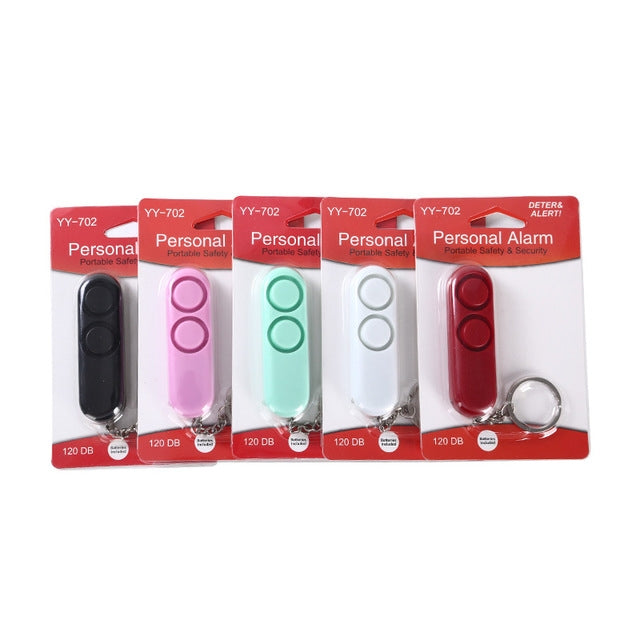5 PCS 120dB Loud Volume Women Anti-Wolf Alarm Keychain, Random Color Delivery by bashfashion