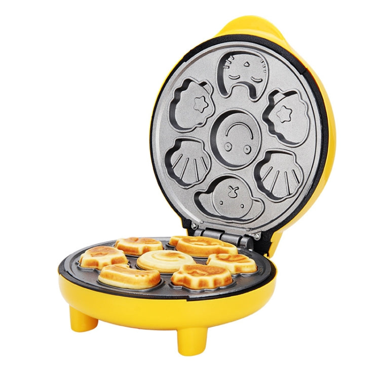 Household Cake Machine Mini Children Bread Machine Double-sided Heating Baking Machine UK Plug(Yellow) by bashfashion