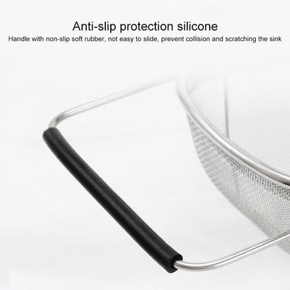 Stainless Steel Foldingf Filter Kitchen Tools Drainage Household Retractable Vegetable Fruit Basket, Size:18x27x11cm by bashfashion