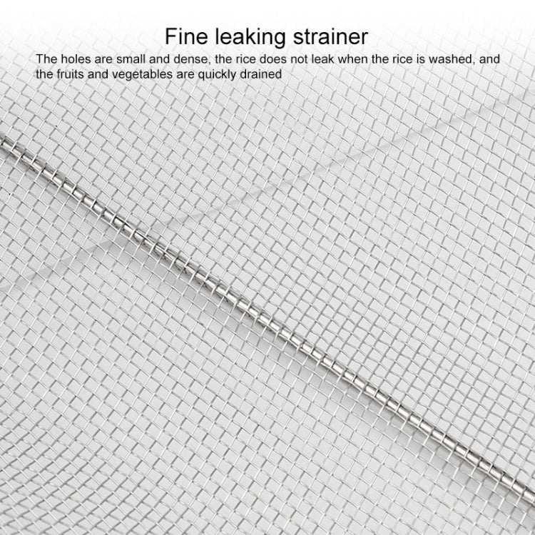 Stainless Steel Foldingf Filter Kitchen Tools Drainage Household Retractable Vegetable Fruit Basket, Size:18x27x11cm by bashfashion