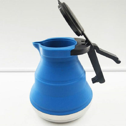 Kitchen Foldable Silicone Water Coffee Teapot(Blue) by bashfashion