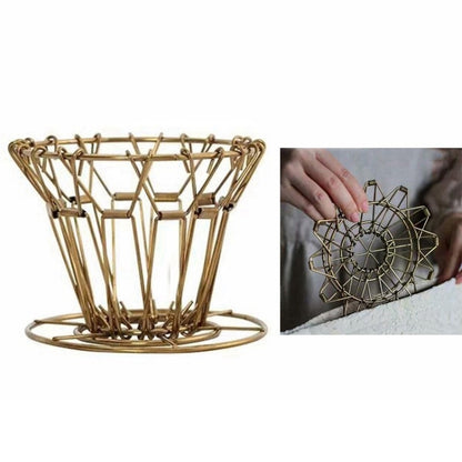 Stainless Foldable Espresso Coffee Filter Portable Reusable by bashfashion