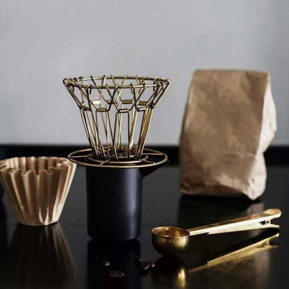 Stainless Foldable Espresso Coffee Filter Portable Reusable by bashfashion