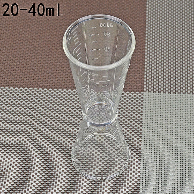 2 PCS PC Small Measuring Cup Device Double-headed Graduated Milk Tea Scale Cup Measuring Tool, Specification:Large by bashfashion