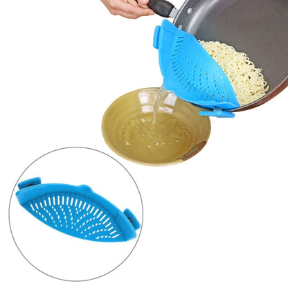 Silicone Pot Filter Kitchen Clip Pot Filter Drain Excess Liquid Drain Pasta Vegetable Cookware by bashfashion