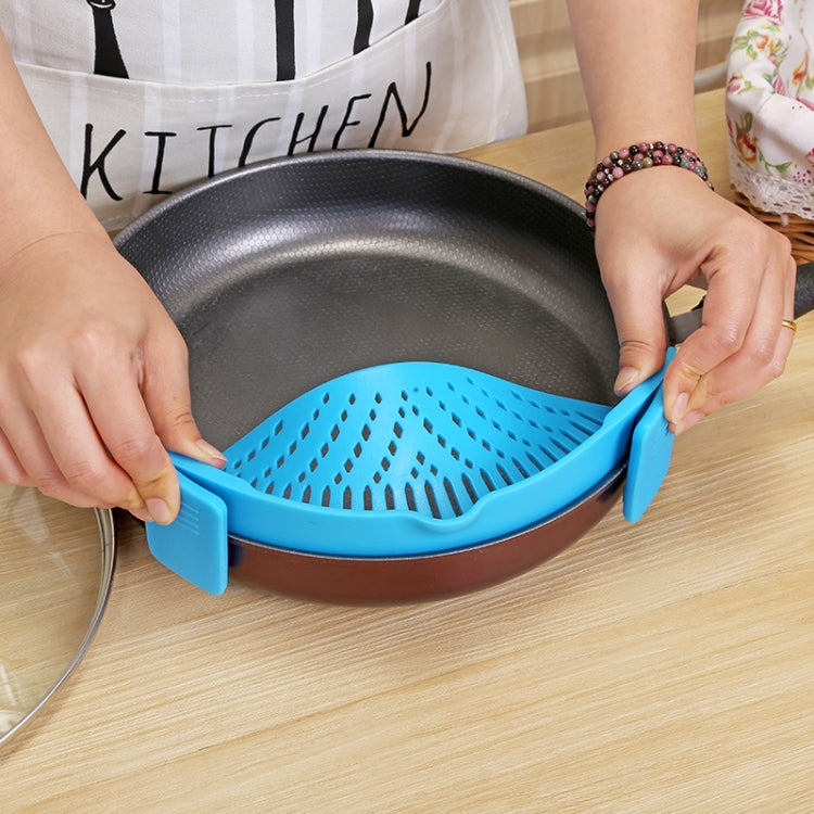Silicone Pot Filter Kitchen Clip Pot Filter Drain Excess Liquid Drain Pasta Vegetable Cookware by bashfashion