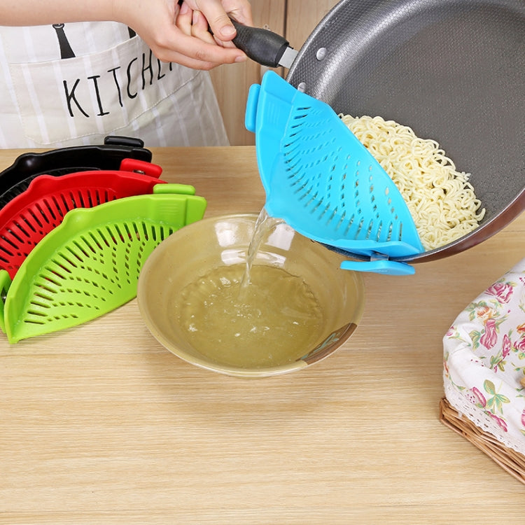 Silicone Pot Filter Kitchen Clip Pot Filter Drain Excess Liquid Drain Pasta Vegetable Cookware by bashfashion