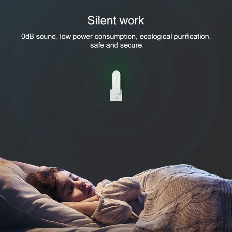 Mini Anion Air Purifier Smoke PM2.5 Remove Toilet Kitchen Air Purifier, Plug Type:US Plug(Black) by bashfashion