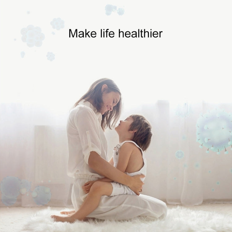 Mini Anion Air Purifier Smoke PM2.5 Remove Toilet Kitchen Air Purifier, Plug Type:US Plug(Black) by bashfashion