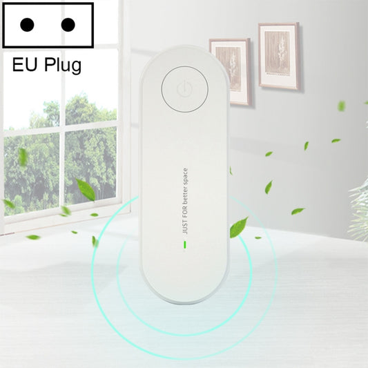 Mini Anion Air Purifier Smoke PM2.5 Remove Toilet Kitchen Air Purifier, Plug Type:EU Plug(White) by bashfashion