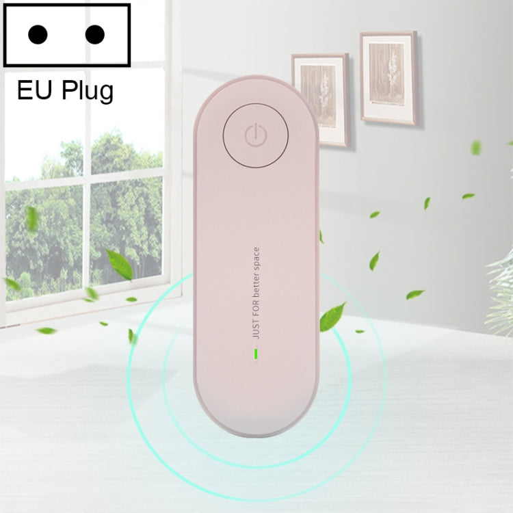 Mini Anion Air Purifier Smoke PM2.5 Remove Toilet Kitchen Air Purifier, Plug Type:EU Plug(Pink) by bashfashion