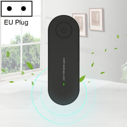 Mini Anion Air Purifier Smoke PM2.5 Remove Toilet Kitchen Air Purifier, Plug Type:EU Plug(Black) by bashfashion