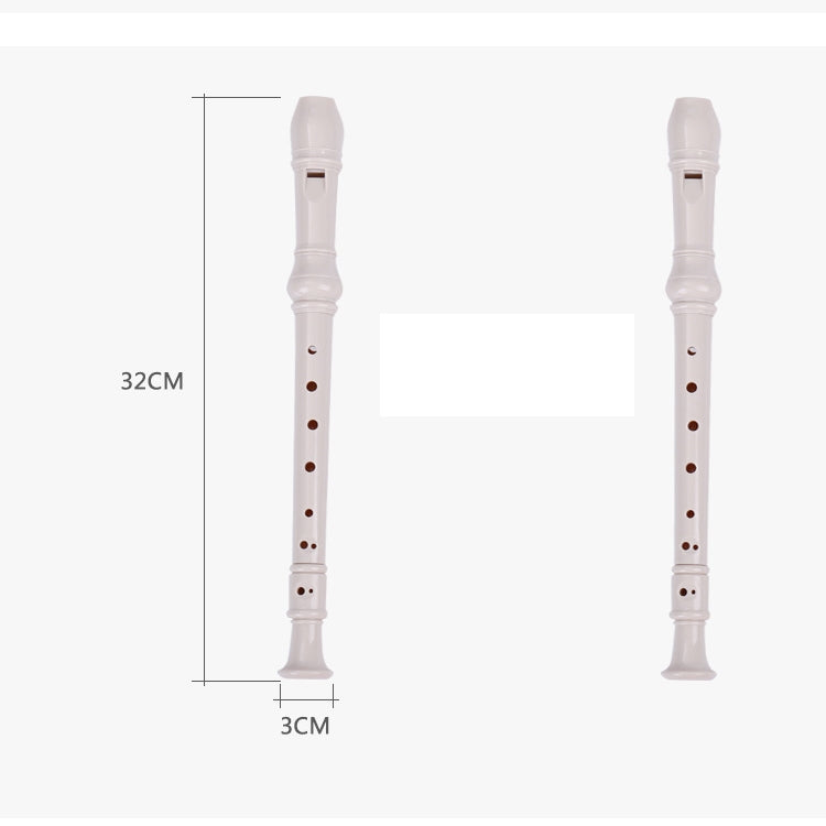 5 PCS SW8 Swan 8-hole Student Children Plastic Clarinet German Treble Flute(Black) by bashfashion