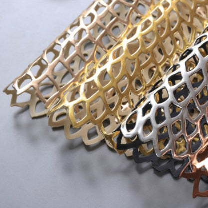 Table Bowl Mats Home Decor Placemat For Dining Table PVC Plastic Hollow Insulation Round Baroque Mediterranean Coaster Pads(Black) by bashfashion