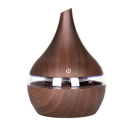 300ml USB Electric Aroma Air Diffuser Wood Ultrasonic Air Humidifier Essential Oil Aromatherapy Cool Mist Maker(Oblique Deep Wood Grain) by bashfashion