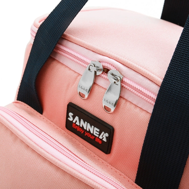 Sanne Lunch Bag Cartoon Portable Picnic Insulation Folding Lunch Bag(Red) by bashfashion