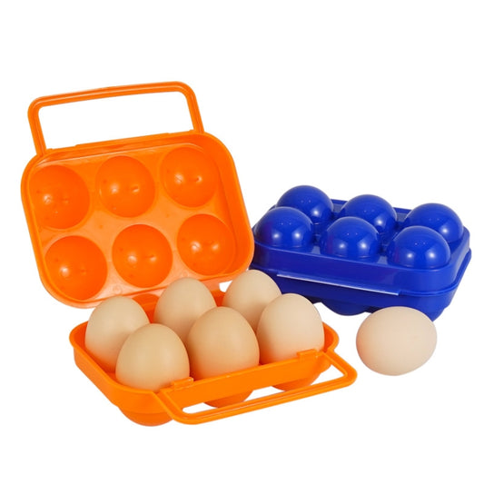 6 Grid Outdoor Portable Egg Protection Box, Random Color Delivery by bashfashion