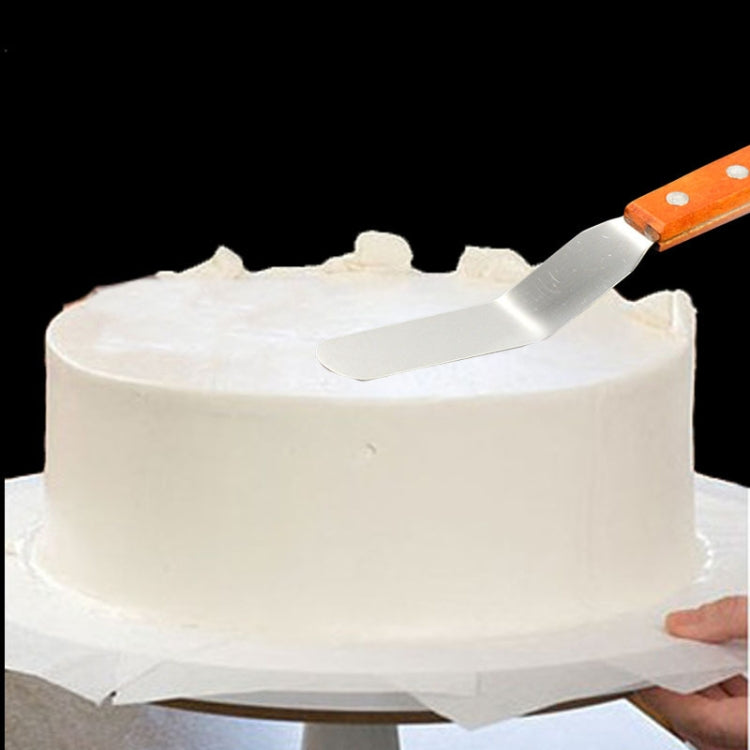 15cm Stainless Steel Cream Spatula Cake Silk Flower Scraper Baking Tool, Specification: 4 inch by bashfashion