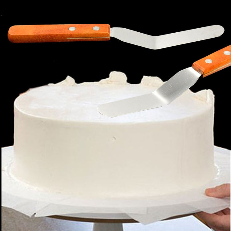 15cm Stainless Steel Cream Spatula Cake Silk Flower Scraper Baking Tool, Specification: 4 inch by bashfashion