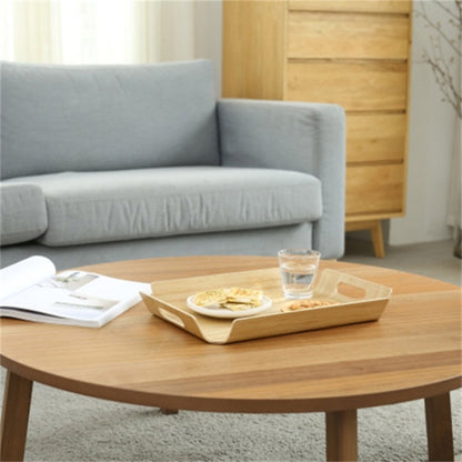 Wooden Dinner Plate Serving Plate Pastry Tray, Specification:880 Ash S by bashfashion