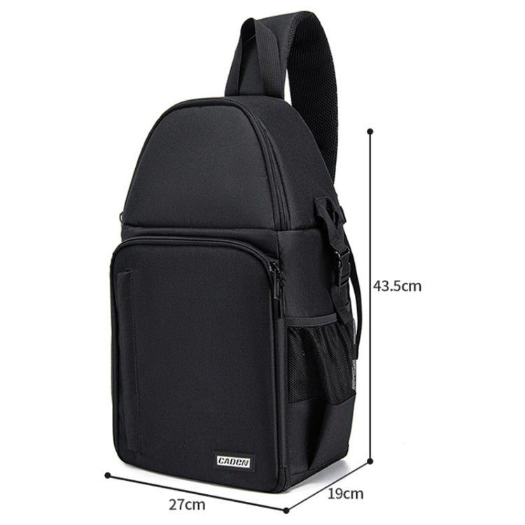 CADeN D15 Messenger Single Shoulder Multifunction Open Cover Photography Backpack Outdoor Leisure SLR Camera Backpack by CADeN